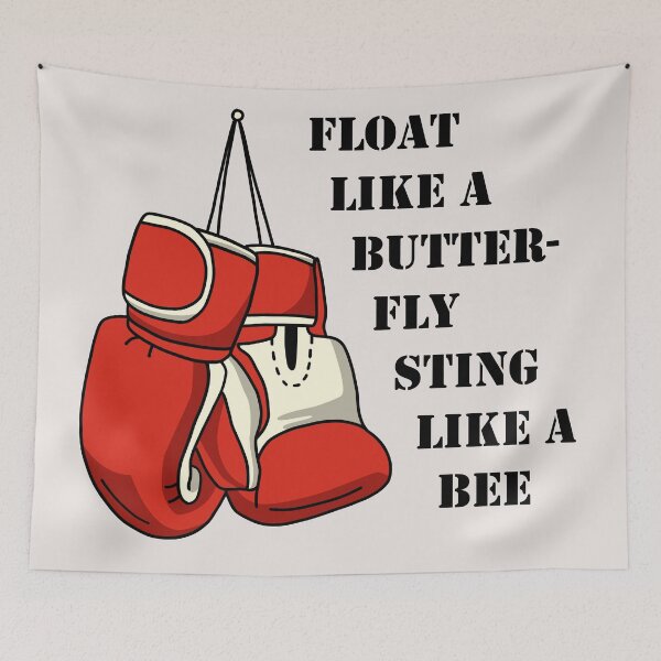 Item preview, Float Like A Butterfly Sting Like A Bee designed and sold by okpinsArtDesign.