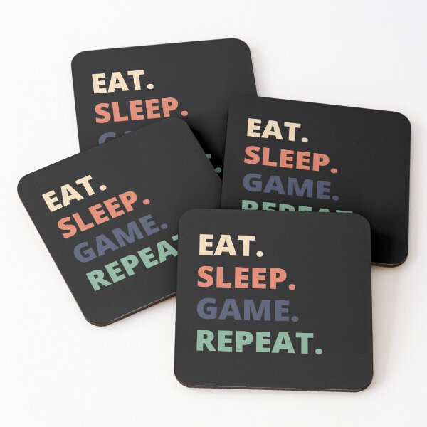 Item preview, Eat Sleep Game Repeat designed and sold by vibrantyy.
