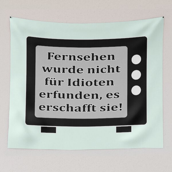 Item preview, Television and idiots designed and sold by ARTmanhART.