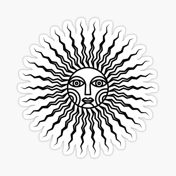 pagan sun Sticker