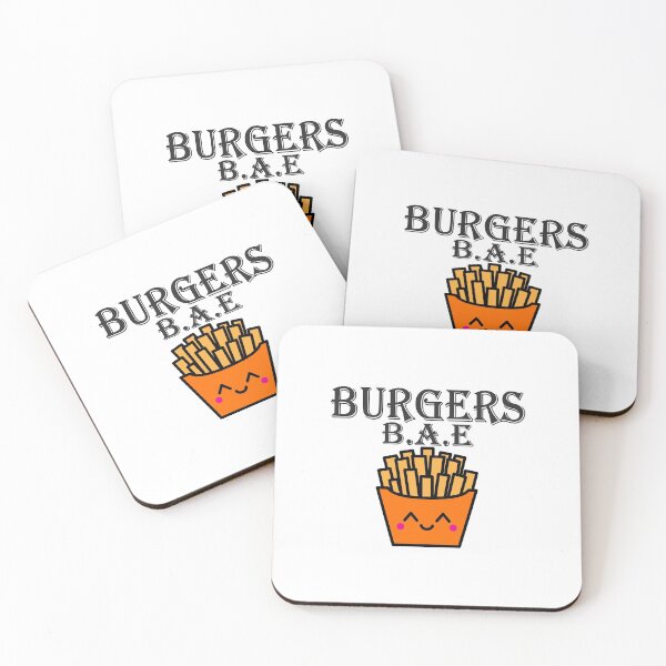 Item preview, Burgers Fries Bae Slightly Wrong Essential Funny Classic Sticker And Shirt Design designed and sold by Glike.
