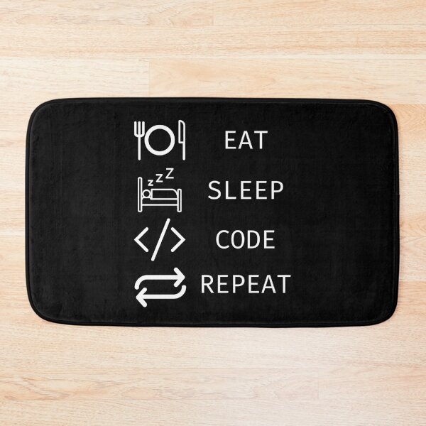 Item preview, Eat Sleep Code Repeat designed and sold by vibrantyy.