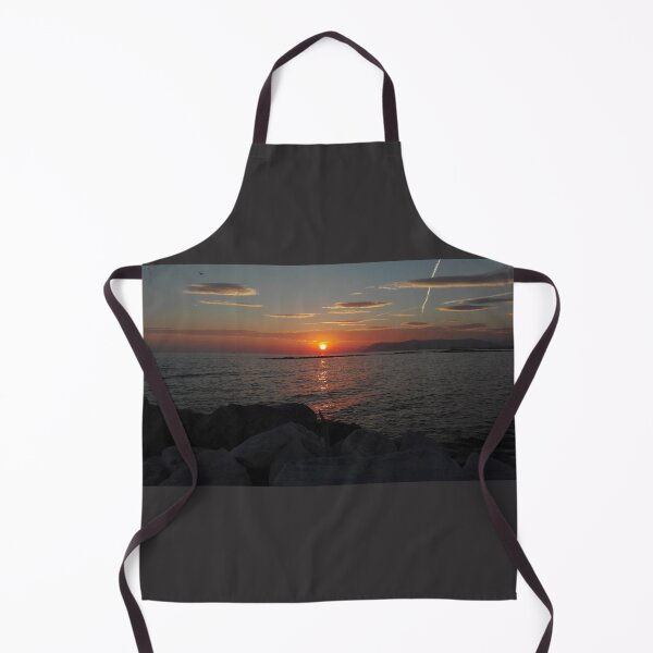 Item preview, romantic sunset pink of the sun on the horizon over the sea designed and sold by alessiapenny.