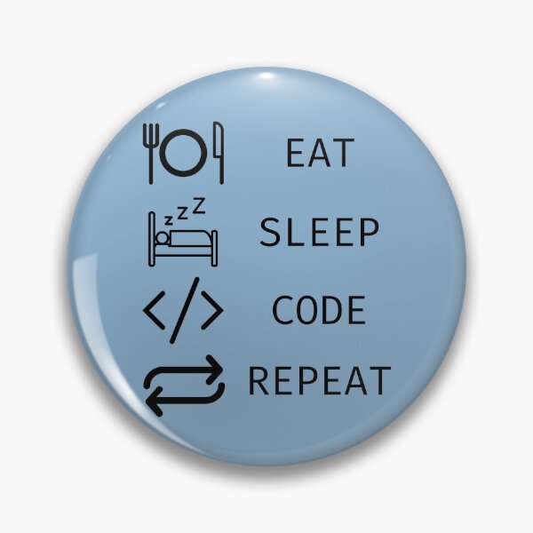 Item preview, Eat Sleep Code Repeat designed and sold by vibrantyy.