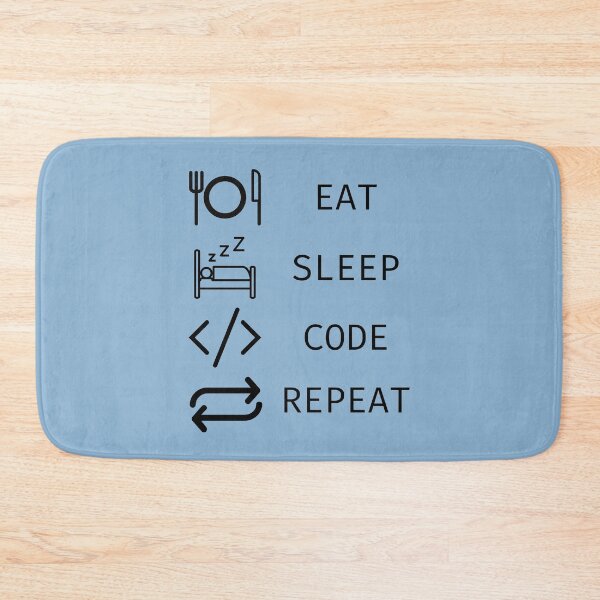 Item preview, Eat Sleep Code Repeat designed and sold by vibrantyy.