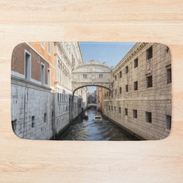 Item preview, Classic Venetian - a Water Taxi Boat Under the Bridge of Sighs designed and sold by Georgia Mizuleva.