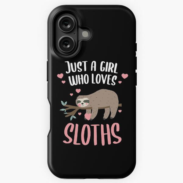 Item preview, Just a Girl Who Loves Sloths Gift Girl designed and sold by CG Studio.