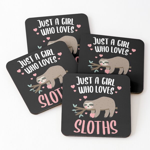 Item preview, Just a Girl Who Loves Sloths Gift Girl designed and sold by CG Studio.