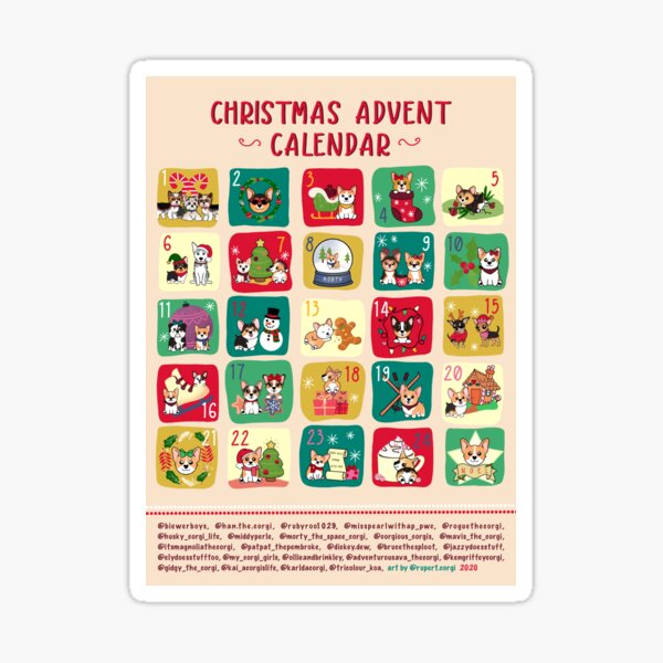 corgi advent calendar