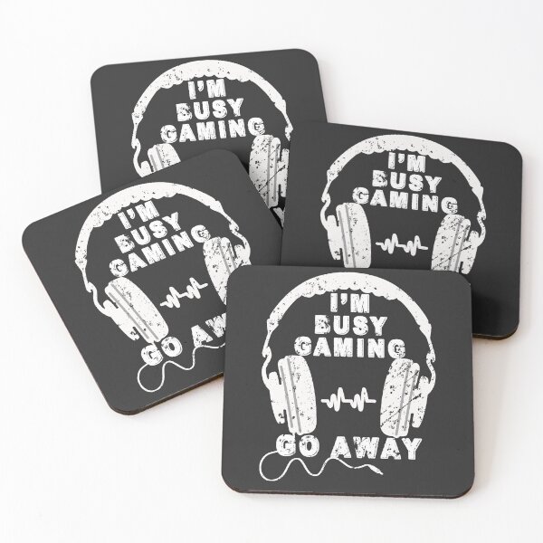 Item preview, I'm Busy Gaming Go Away - Fun Gamer Headset Quote designed and sold by Richard529.