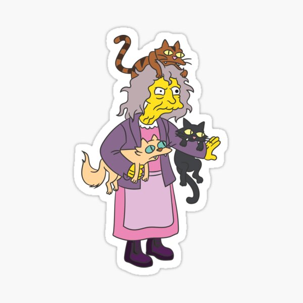 malafama  Pegatinas bonitas, Pegatinas de vinilo, Personajes de los  simpsons