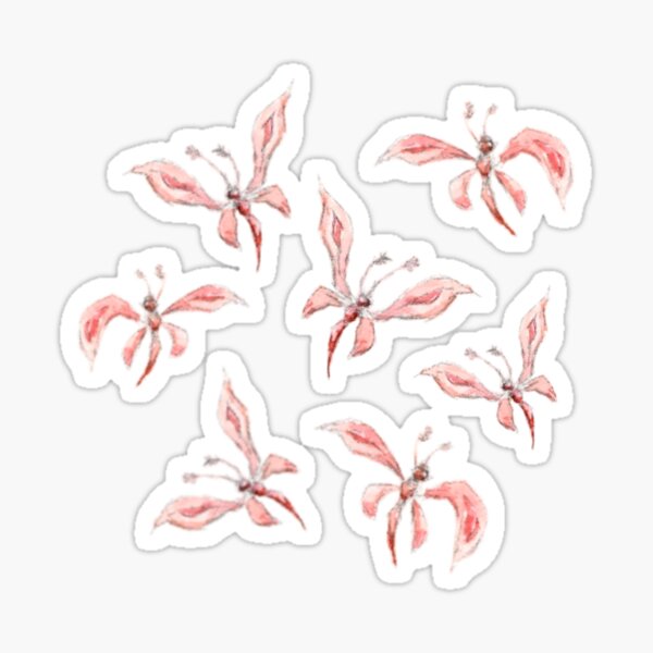 Faery butterflies (pattern) Sticker