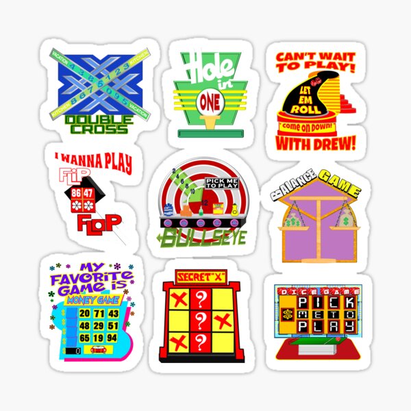 "TPIR (PRICE IS RIGHT) TV GAME SHOW HIGH QUALITY Sticker Packs 9