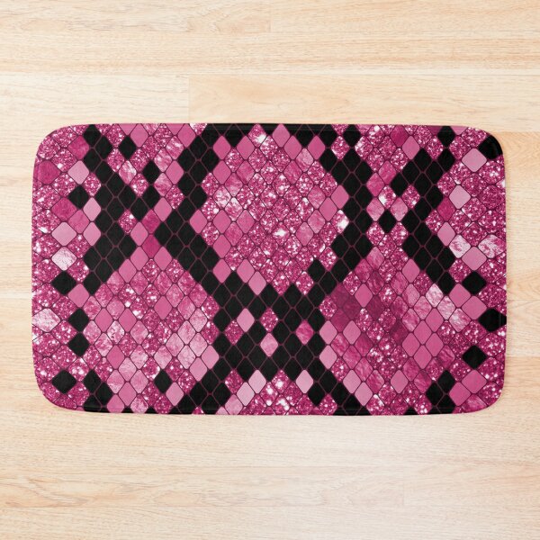 Item preview, Snake Pattern - Pink Rose Glitter Sparkly Snake Pattern designed and sold by WOW TeesAndThings.