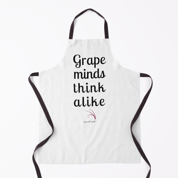 Item preview, Wine phrase Grape Minds Think Alike designed and sold by wineandwords.