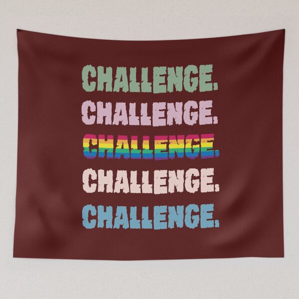 Item preview, Challenge motivation word gift for mum sister and wife - digital illustration designed and sold by OMCreative.