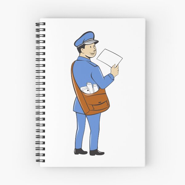 Item preview, Mailman Deliver Letter Isolated Cartoon designed and sold by patrimonio.