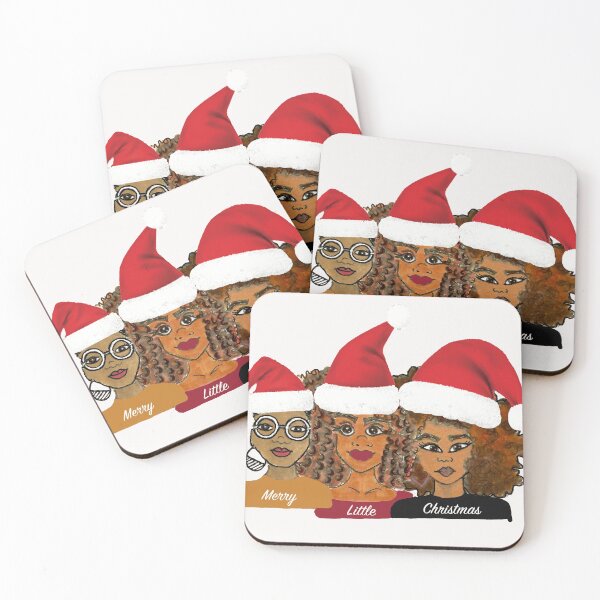 Item preview, Merry Little Christmas Naturalistas designed and sold by Graced With Blackness.