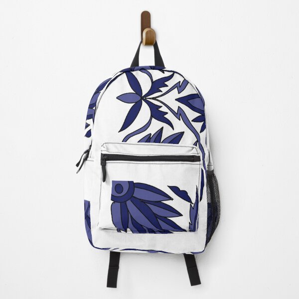 Item preview, Feathered corners Blue tile series #1 designed and sold by Bindu Bammi.