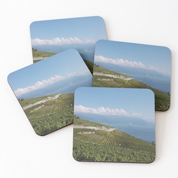 Item preview, Steep vineyards in Vaud overlooking Lake Geneva designed and sold by wineandwords.