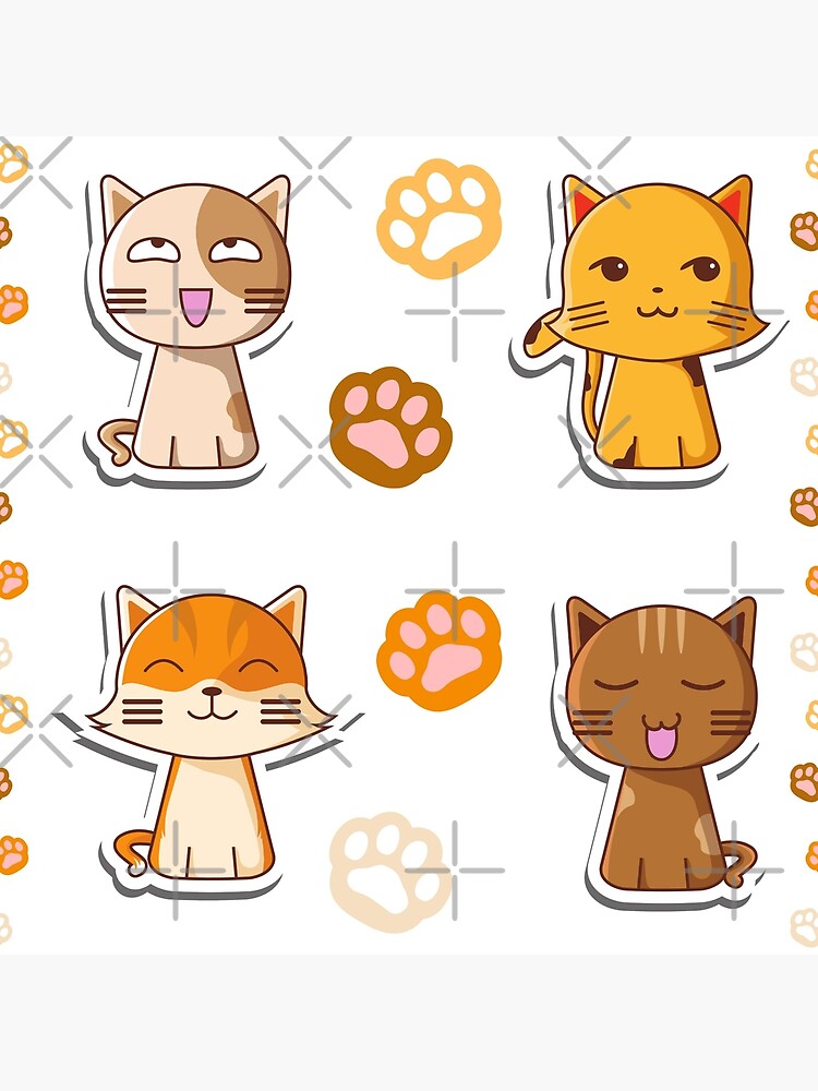 Coussin Japonais Kawaii Patte de chat