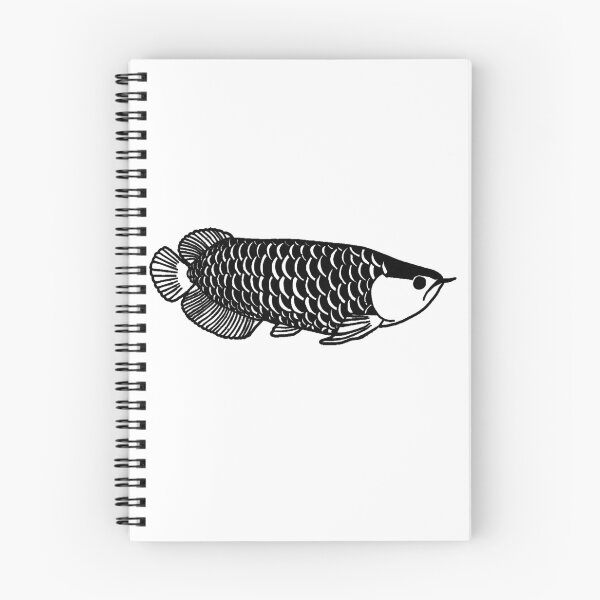 Item preview, Black Asian Arowana Silhouette designed and sold by CaptinAubs.