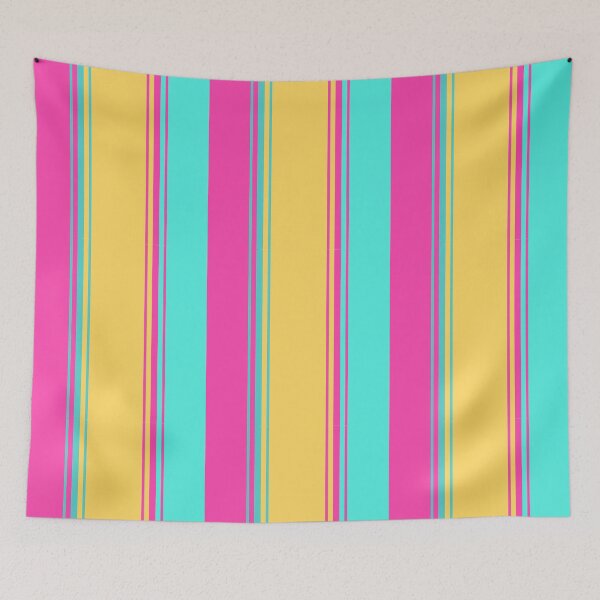 Item preview, Pink Cyan Geometric Lines designed and sold by GeeHanz.