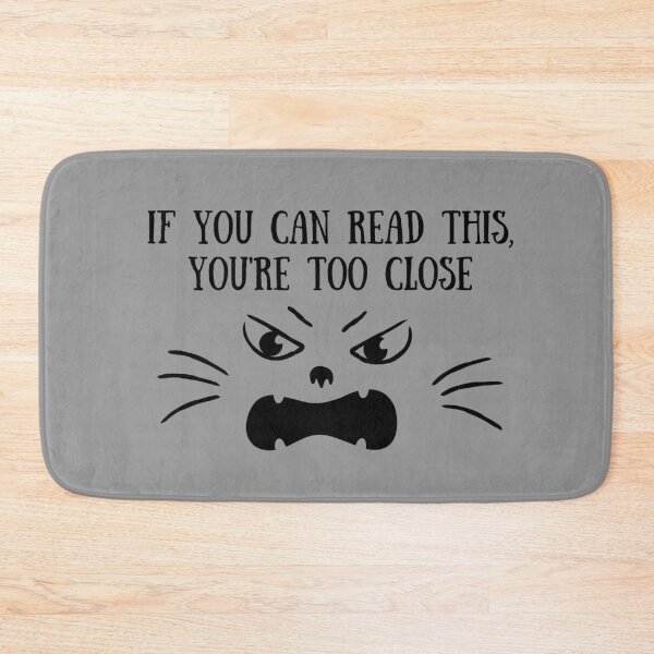 Item preview, If You Can Read This, You're Too Close Angry Cat Funny Social Distancing World Champion 2020 Shirt  Social Distance Support Animal designed and sold by BoomDesignsUS.