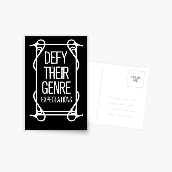 Defy Their Genre Expectations Postcard