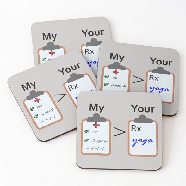 Item preview, My Self Diagnosis vs Your Yoga Prescription designed and sold by Quipplepunk.