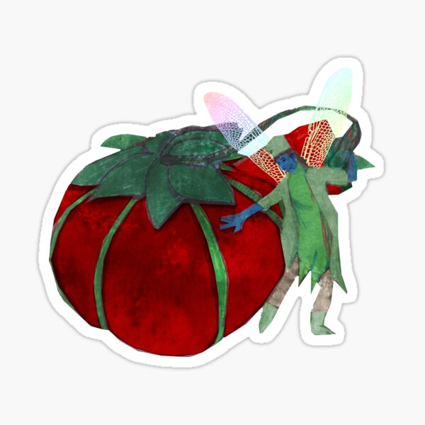 Add some Magic to your world - Watercolor Fairies Series - Pins cushion tomatoes Sticker