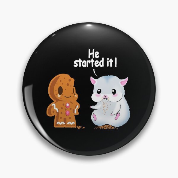Item preview, A Sweet Hamster Eats A Cookie And Shows He Started It designed and sold by Paulina Vanlife.