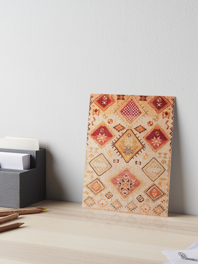 Traditional Vintage Moroccan Berber Rug Design Sticker for Sale