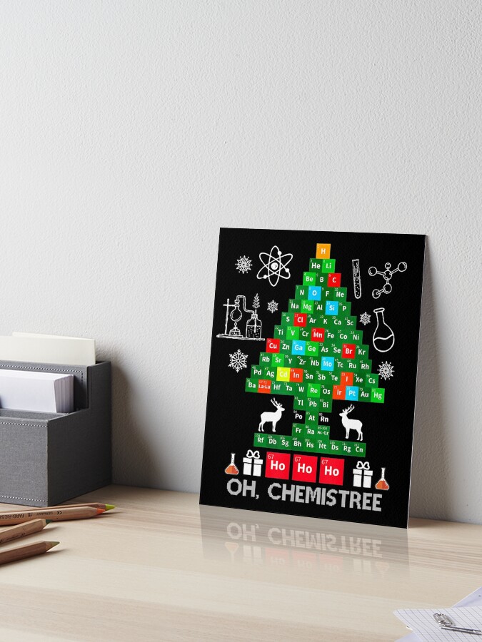Oh Chemistry Christmas Tree Ugly Sweater Funny Pun Xmas 