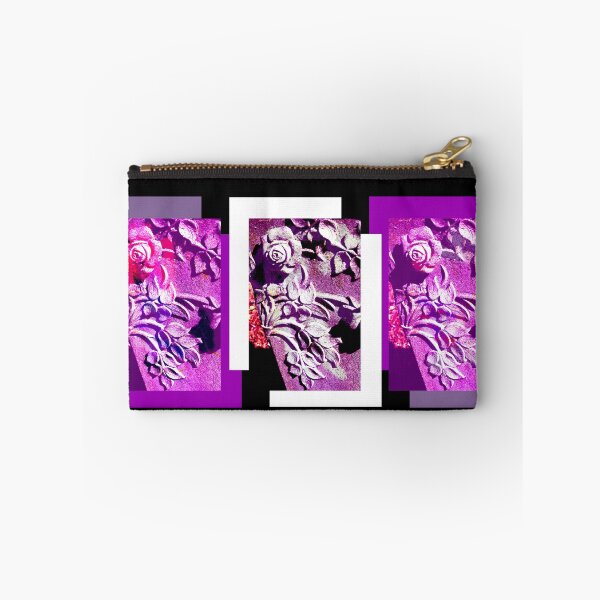 Item preview, Purple and Pink Concrete Roses Grave Photo at Historic Maple Hill Cemetery in Huntsville Alabama  designed and sold by Silver Sky by Janet.