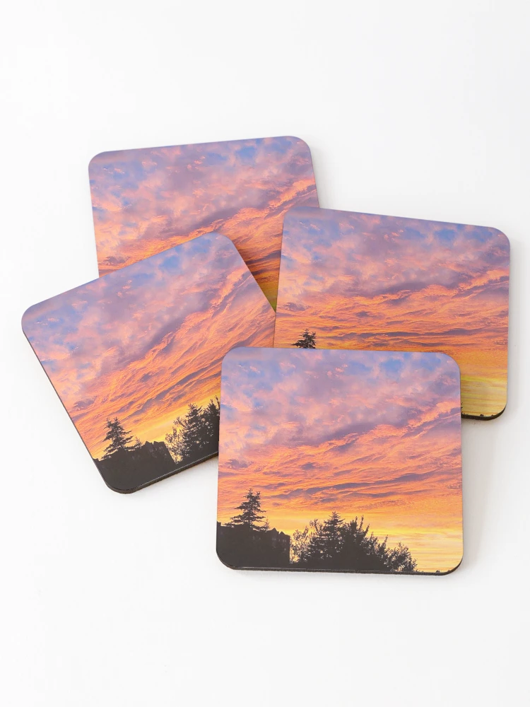 Thumbnail 1 of 5, Coasters (Set of 4), Solar Ripple designed and sold by Lindsey Dawn Design.