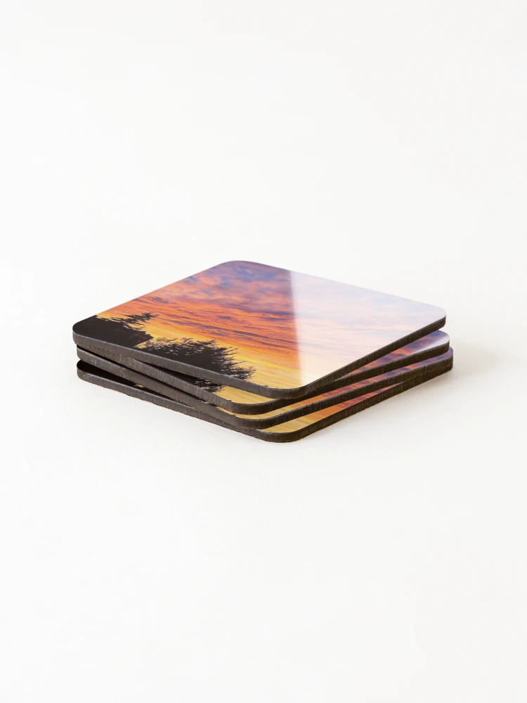 Thumbnail 4 of 5, Coasters (Set of 4), Solar Ripple designed and sold by Lindsey Dawn Design.