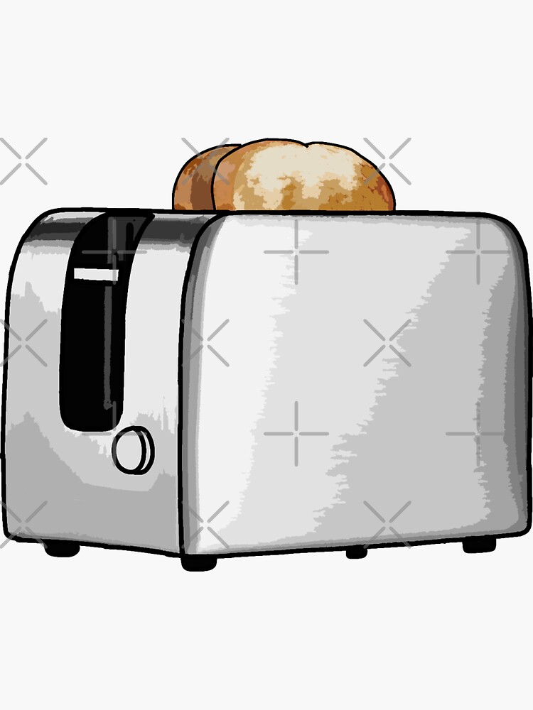 "Toaster" Sticker for Sale by beckahbrooks Redbubble