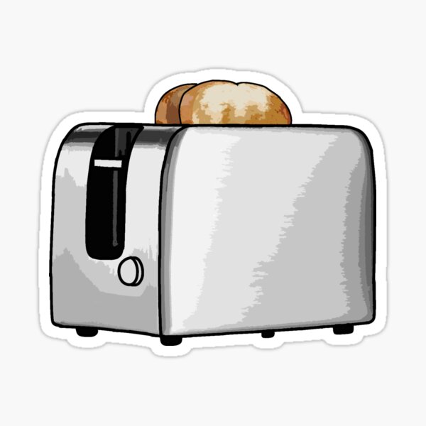 "Toaster" Sticker for Sale by beckahbrooks Redbubble