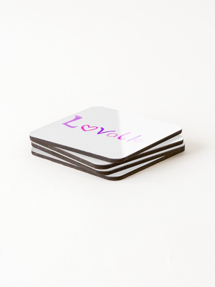 Thumbnail 4 of 5, Coasters (Set of 4), Lovable designed and sold by RiniSugar.
