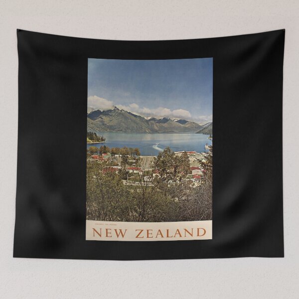Artikelvorschau, retro classic New Zealand poster entworfen und verkauft von CorasPosters.