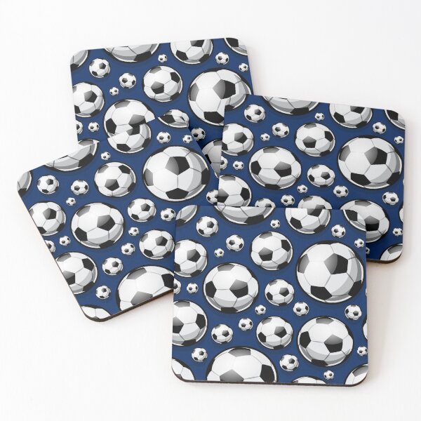 Item preview, Soccer Ball Balls Pattern Blue Football Sport Sports designed and sold by Draculaura2009.