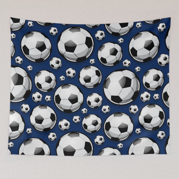 Item preview, Soccer Ball Balls Pattern Blue Football Sport Sports designed and sold by Draculaura2009.