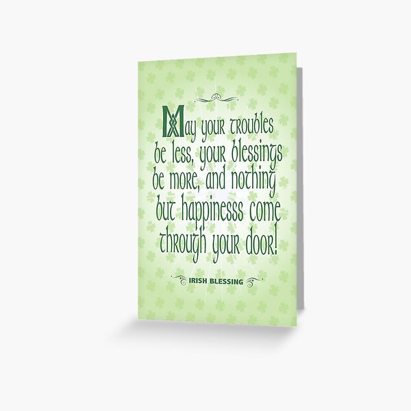 Irish Blessing Greeting Card