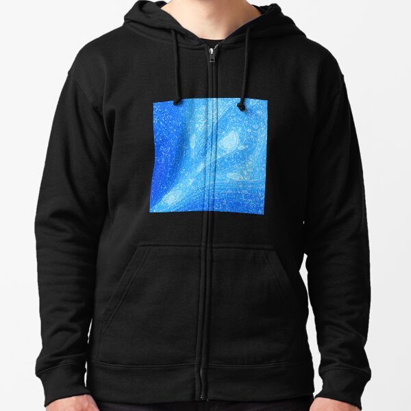 azure blue hoodie