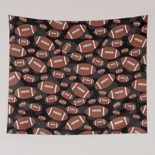 Item preview, Football Ball Balls Pattern Blue Sport Sports designed and sold by Draculaura2009.