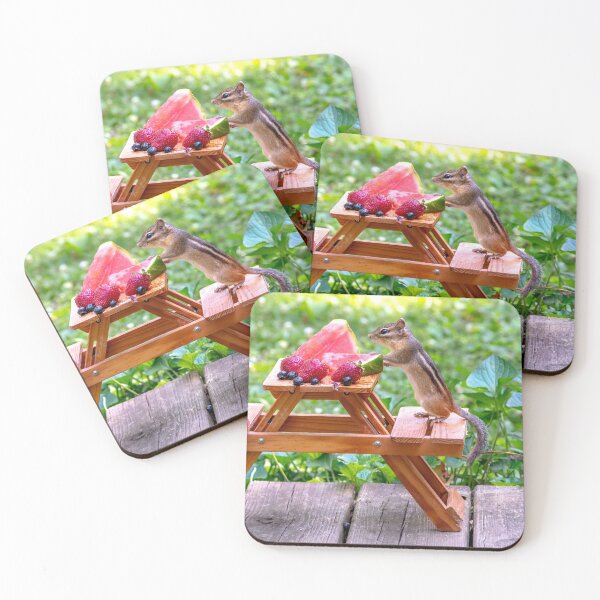 Item preview, Chipmunk has a picnic designed and sold by Susan Sheldon.