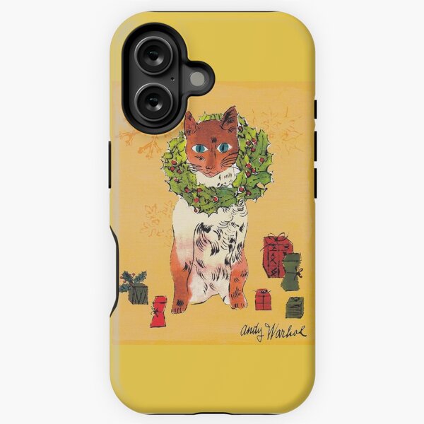 Item preview, Warhol Christmas Cat designed and sold by ArtWithHearts11.