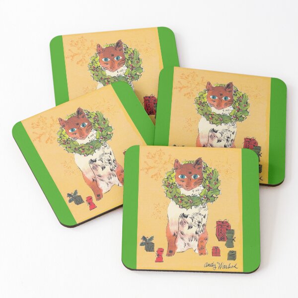 Item preview, Warhol Christmas Cat designed and sold by ArtWithHearts11.