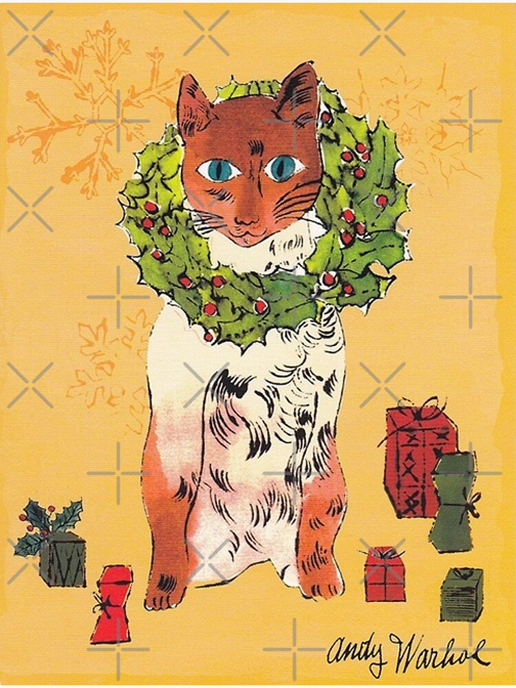 Warhol Christmas Cat by ArtWithHearts11